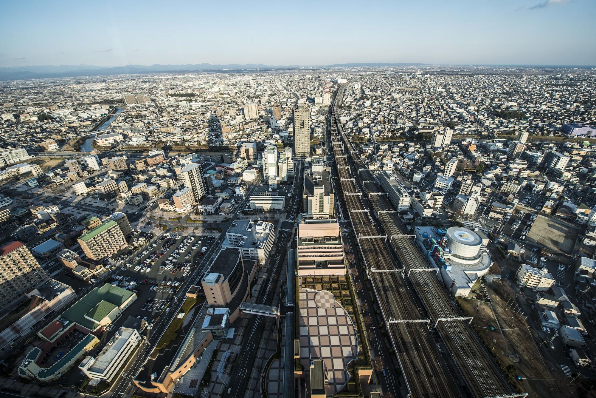 Okura Act City Hotel Hamamatsu Buitenkant foto Aerial view of Nagoya